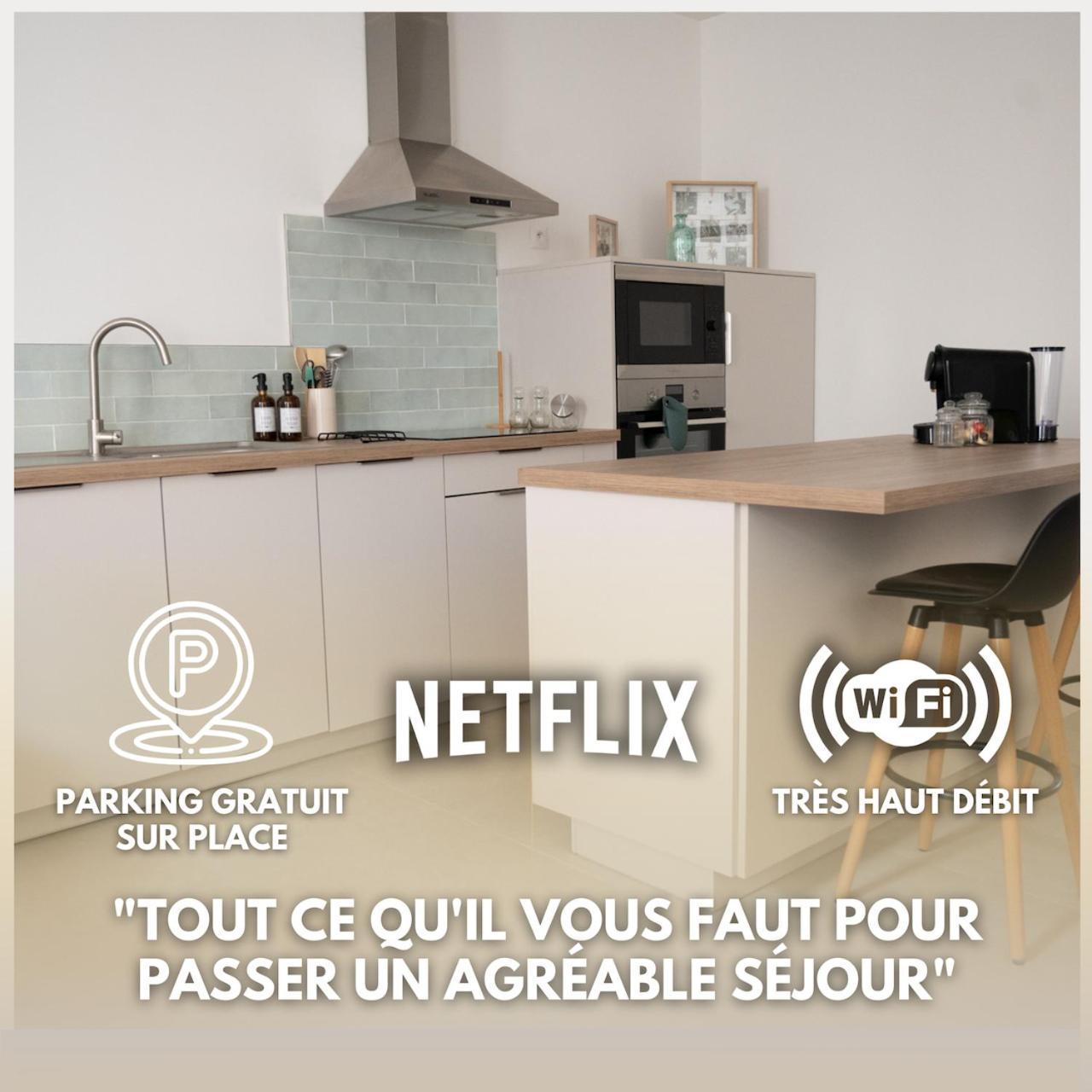 Lou Cabanot - Appartement Lumineux 3 Chambres - Parking Gratuit ベジエ エクステリア 写真